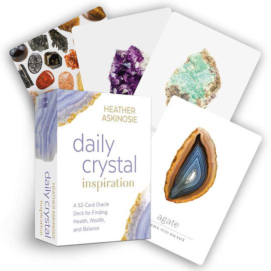 Daily Crystal Inspiration  A 52-Card Oracle Deck for Finding Health, Wealth, and Balance image 0